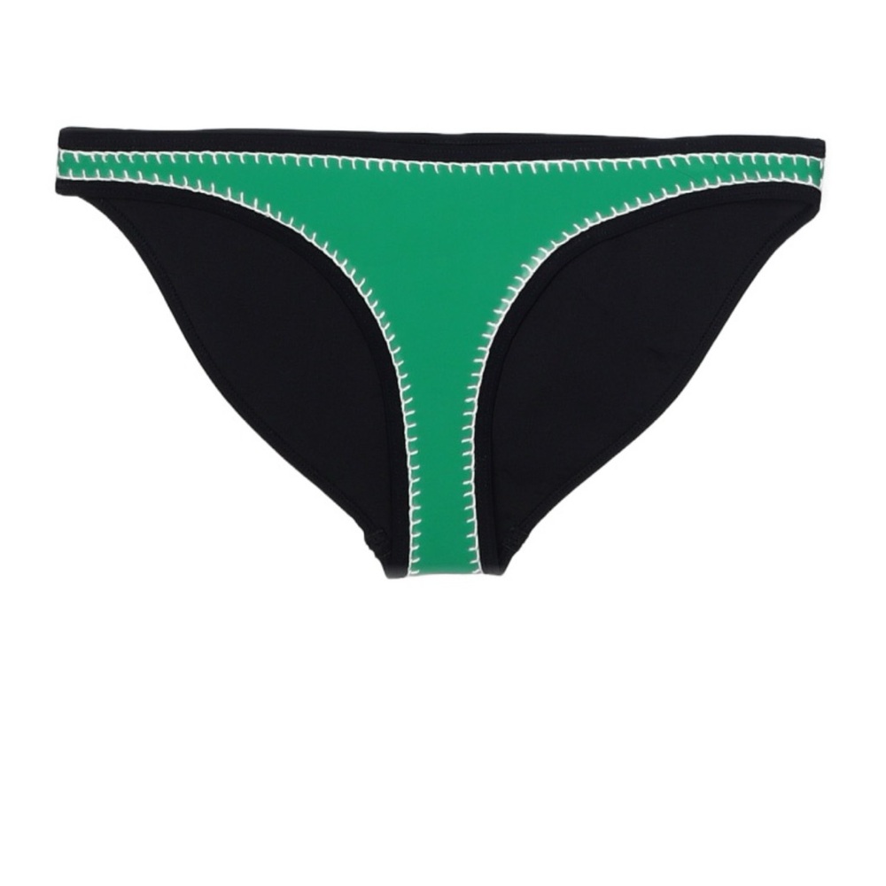 TRIANGL neoprene green crochet bikini bottom only size L